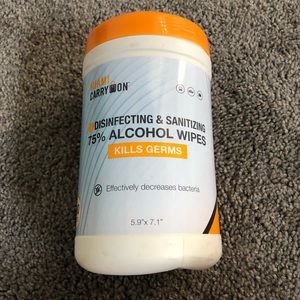 Disinfecting and Sanitizing 75% Alcohol Wipes